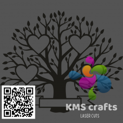 Personalized Family Tree of Life (4 Names)